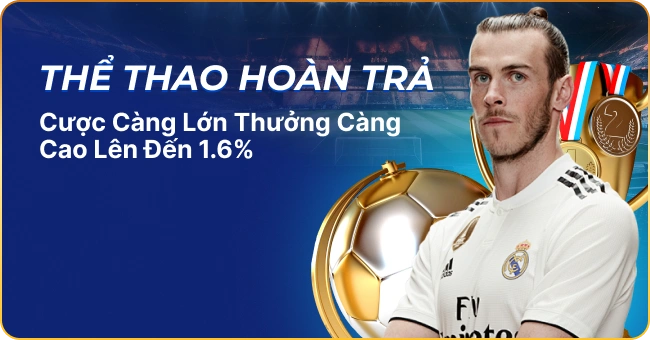 Thể Thao Hoàn Trả Cược Càng Lớn Thưởng Càng Cao